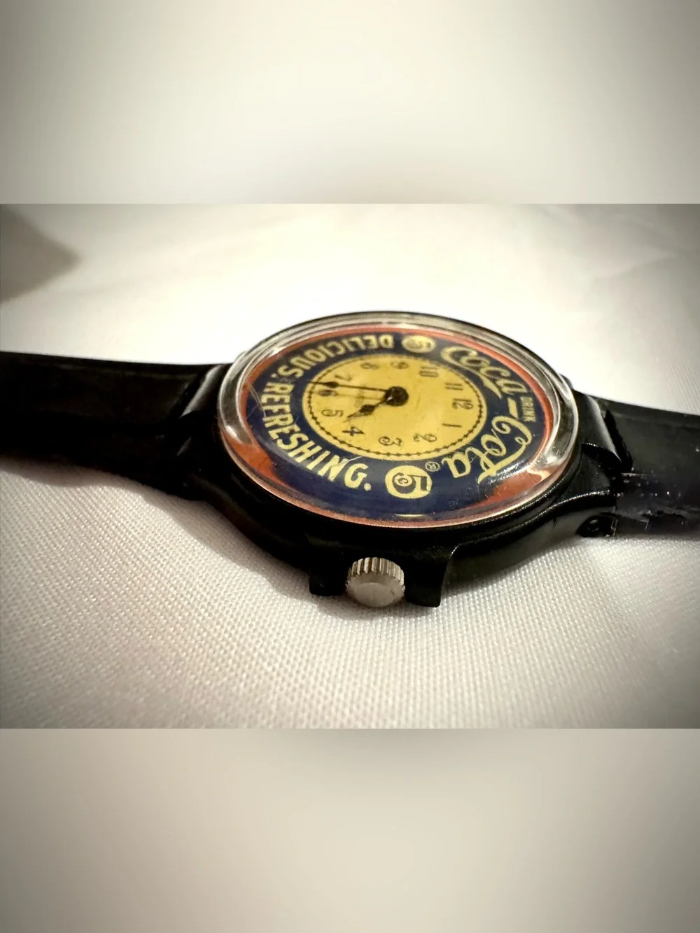 Coca Cola Black Vintage Swiss Watch – Black Band